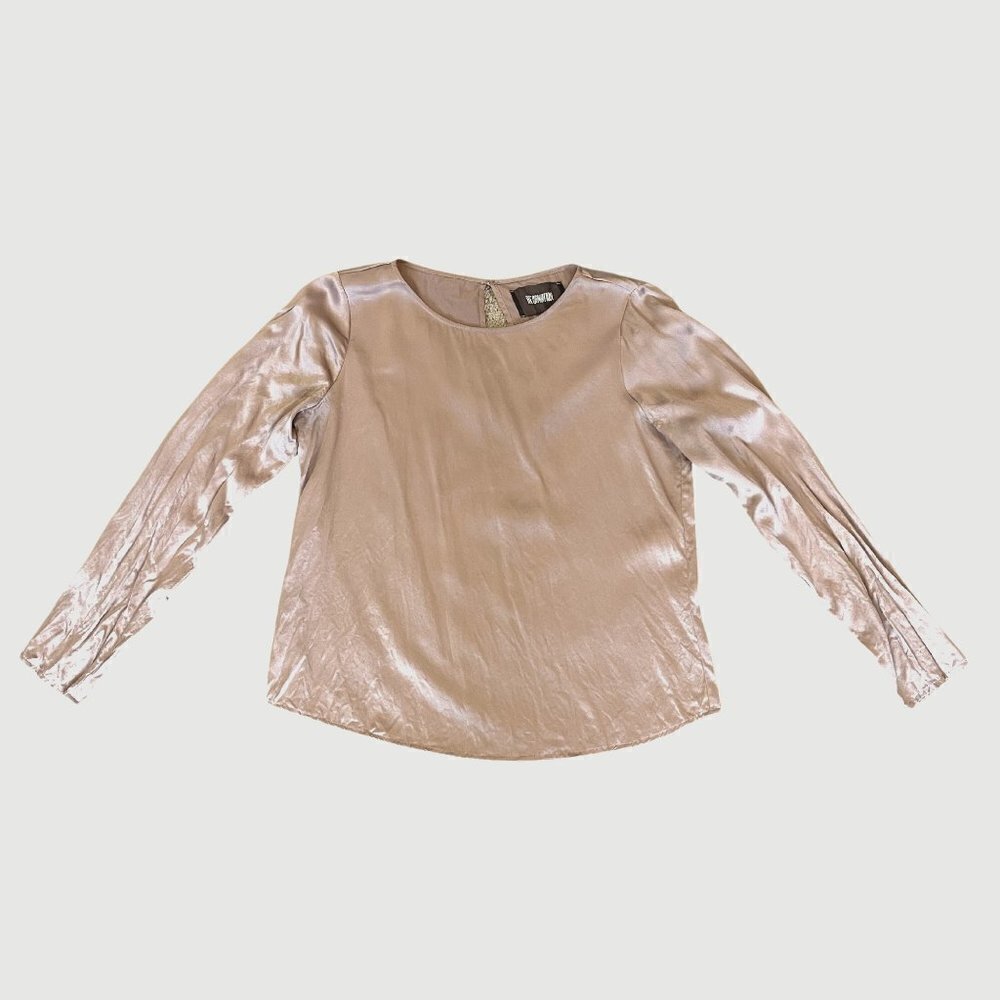 Reformation | Silk Long Sleeve Blouse | Color: Rose Gold Pink